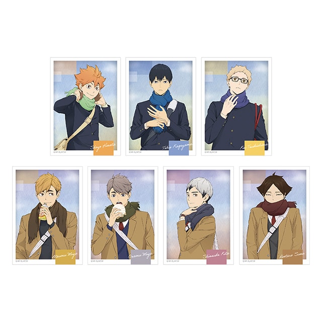 ハイキュー!! 描き下ろしトレーディングミニブロマイド 【全7種】 ランダム3個セット JF2023 ver.