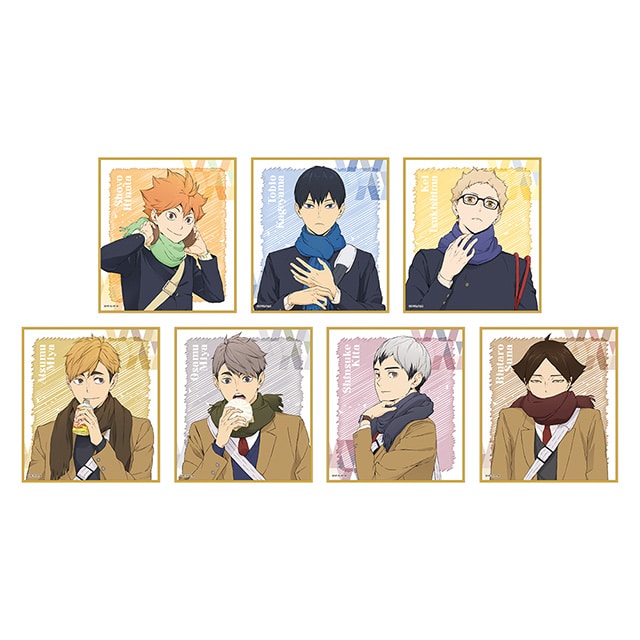 ハイキュー!! 描き下ろしトレーディングミニ色紙 【全7種】 ランダム3個セット JF2023 ver.
