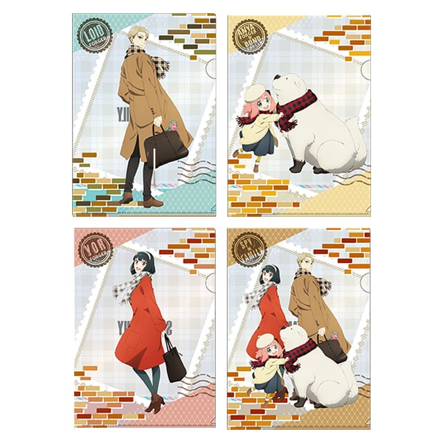 SPY×FAMILY 描き下ろしクリアファイル4枚セット JF2023 ver.