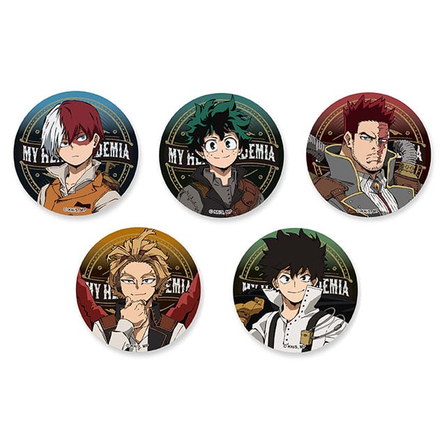 僕のヒーローアカデミア 描き下ろしトレーディング缶バッジ 【全5種】 ランダム3個セット JF2023 ver.