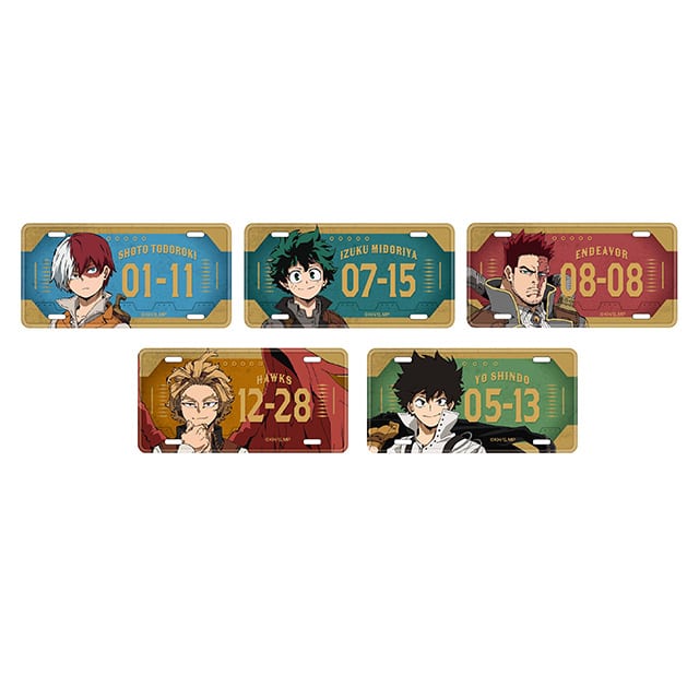 僕のヒーローアカデミア 描き下ろしトレーディングプレートマグネット 【全5種】 ランダム1個 JF2023 ver.