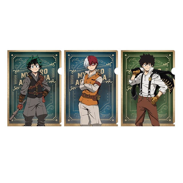 僕のヒーローアカデミア 描き下ろしクリアファイル3枚セット A （緑谷/轟/真堂） JF2023 ver.