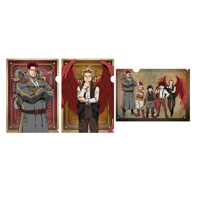 僕のヒーローアカデミア 描き下ろしクリアファイル3枚セット B （エンデヴァー/ホークス/集合） JF2023 ver.