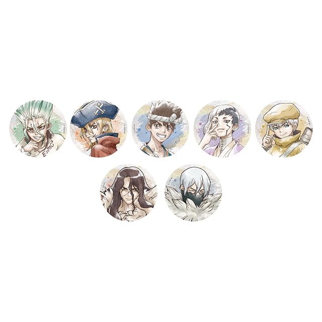 Dr.STONE トレーディング缶バッジ 【全7種】 ランダム3個セット JF2023 ver.