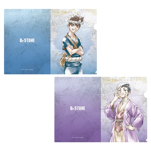 Dr.STONE クリアファイル2枚セット B （クロム/ゲン） JF2023 Ver.