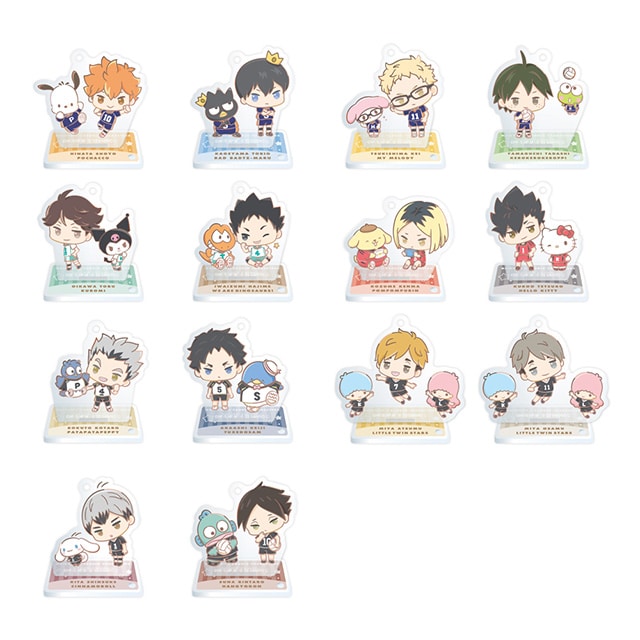 ハイキュー!!×サンリオキャラクターズ アクリルスタンドキーホルダーコレクション 【全14種】 コンプリートBOX