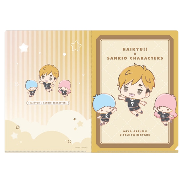 ハイキュー!!×サンリオキャラクターズ クリアファイル 宮 侑／リトルツインスターズ