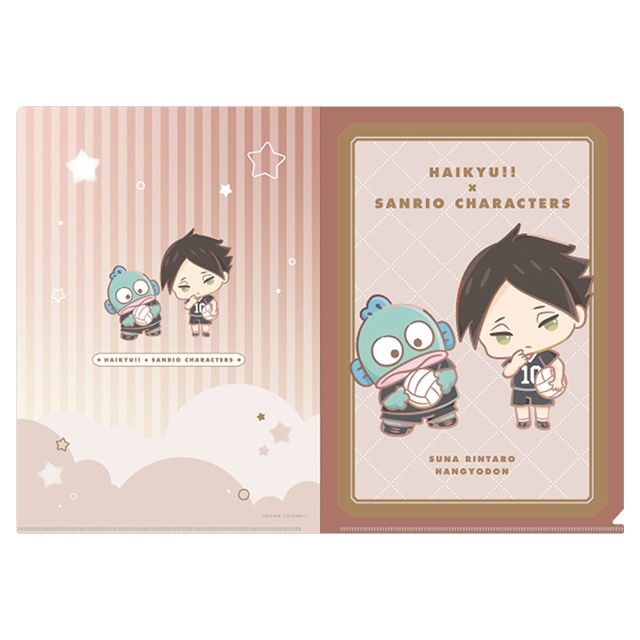 ハイキュー!!×サンリオキャラクターズ クリアファイル 角名倫太郎／ハンギョドン