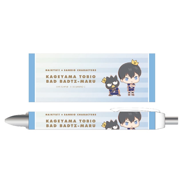 ハイキュー!!×サンリオキャラクターズ ボールペン 影山飛雄／バッドばつ丸