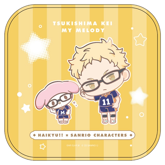 ハイキュー!!×サンリオキャラクターズ ミニタオル 月島 蛍／マイメロディ