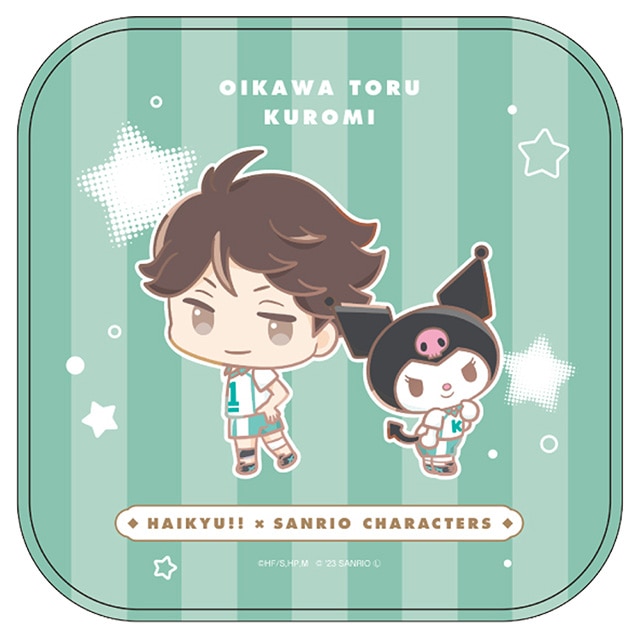 ハイキュー!!×サンリオキャラクターズ ミニタオル 及川 徹／クロミ