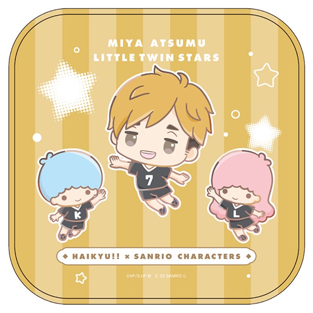 ハイキュー!!×サンリオキャラクターズ ミニタオル 宮 侑／リトルツインスターズ