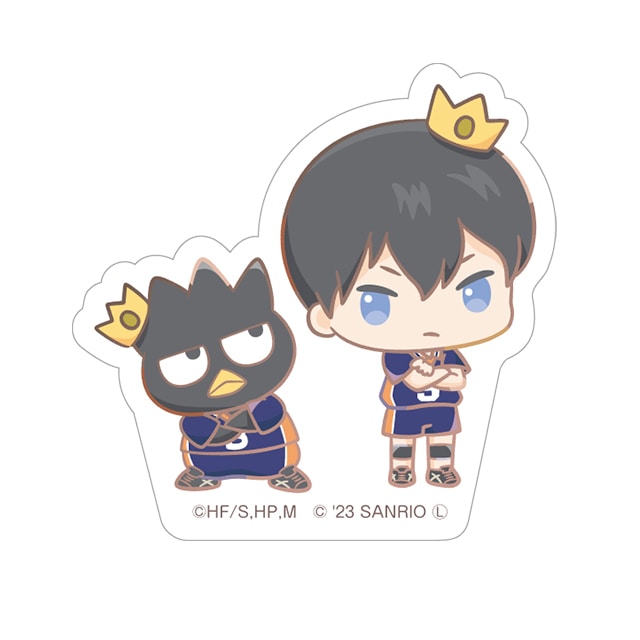 ハイキュー!!×サンリオキャラクターズ ステッカー 影山飛雄／バッドばつ丸