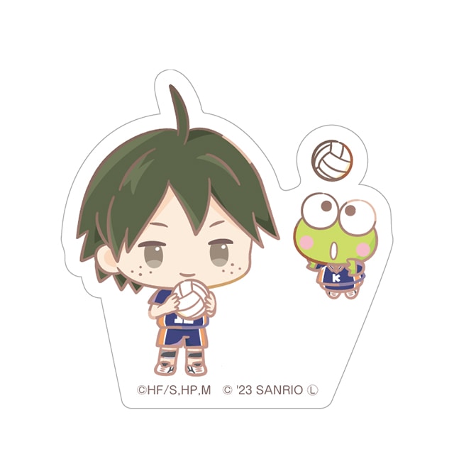 ハイキュー!!×サンリオキャラクターズ ステッカー 山口 忠／けろけろけろっぴ