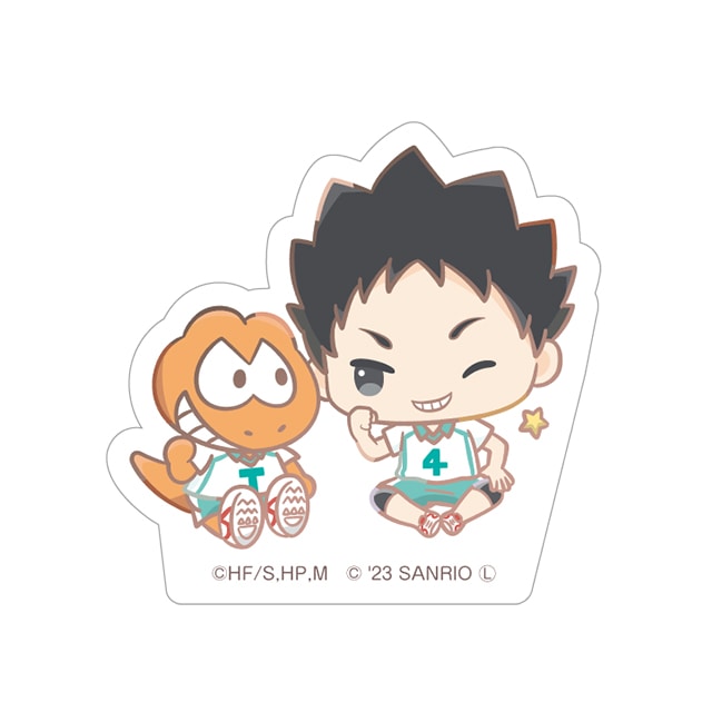 ハイキュー!!×サンリオキャラクターズ ステッカー 岩泉 一／ウィアーダイナソアーズ！