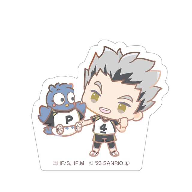 ハイキュー!!×サンリオキャラクターズ ステッカー 木兎光太郎／パタパタペッピー