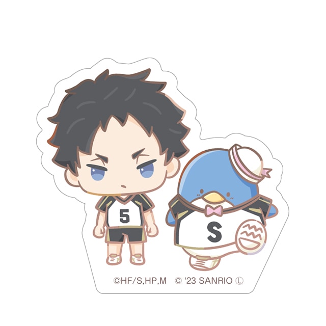 ハイキュー!!×サンリオキャラクターズ ステッカー 赤葦京治／タキシードサム