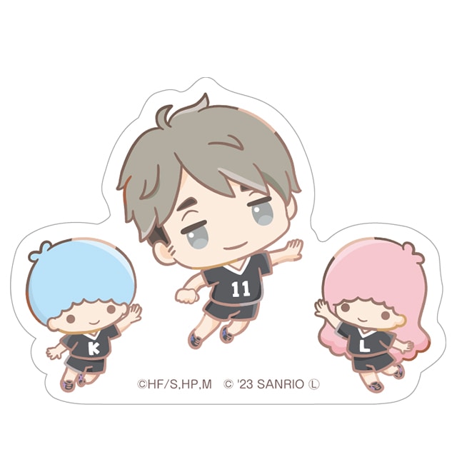 ハイキュー!!×サンリオキャラクターズ ステッカー 宮 治／リトルツインスターズ