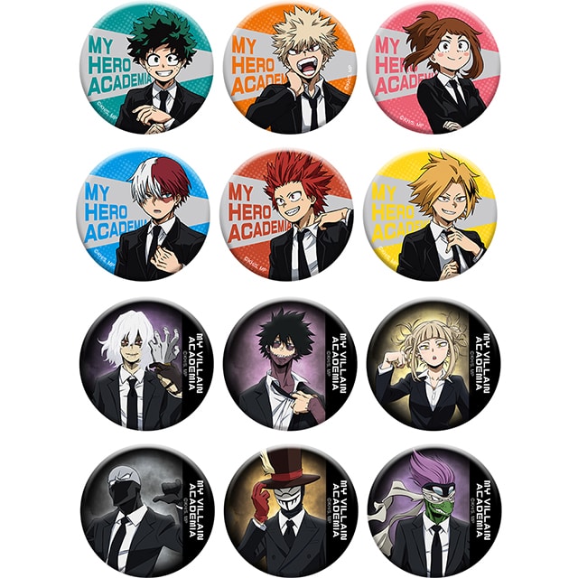 僕のヒーローアカデミア suit costume トレーディングメタル缶バッジ 【全12種】 BOX