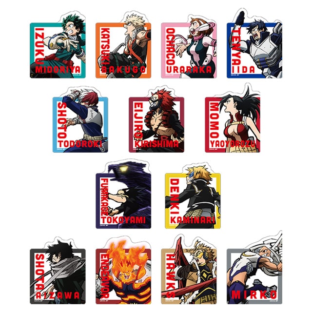 僕のヒーローアカデミア トレーディングステッカー 6期ポスタービジュアルVer.【全13種】 ランダム3個セット