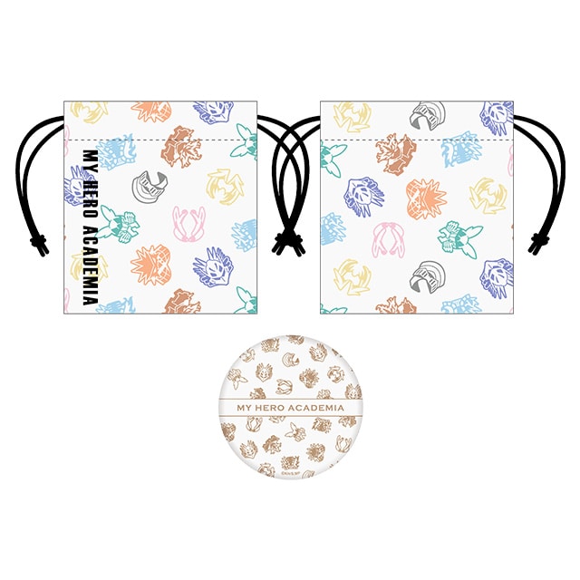 僕のヒーローアカデミア 巾着＆缶ミラーセット Hero Ver.