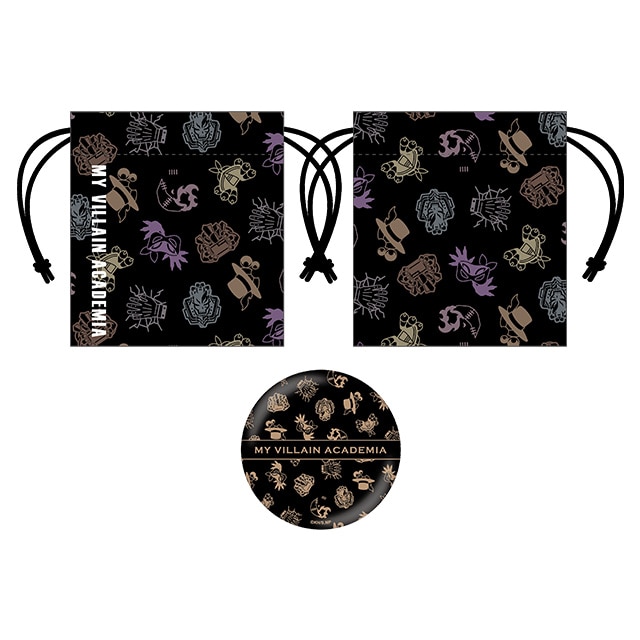 僕のヒーローアカデミア 巾着＆缶ミラーセット Villain Ver.