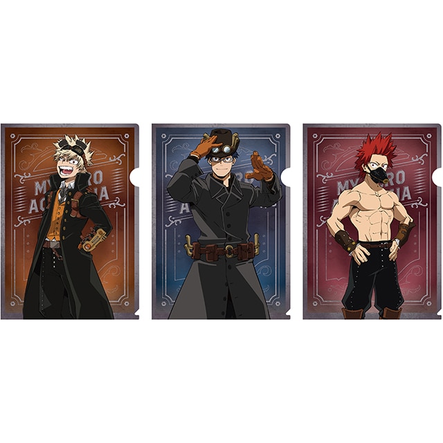 僕のヒーローアカデミア 描き下ろしクリアファイル3枚セット A（爆豪・飯田・切島） AnimeJapan 2023 Ver.