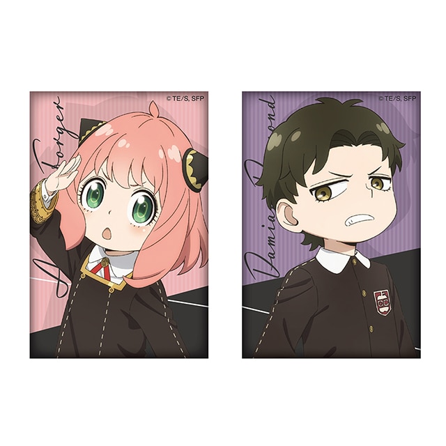 SPY×FAMILY 描き下ろしスクエア缶バッジセット（アーニャ／ダミアン） AnimeJapan 2023 Ver.
