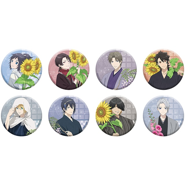 特『刀剣乱舞-花丸-』～雪月華～ スペシャルイベント「花丸 満開まつり！」 和紙缶バッジコレクション A（全8種） ランダム3個セット