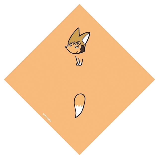 ハイキュー!! かまわぬ まめぐいハンカチ ツムキツネ