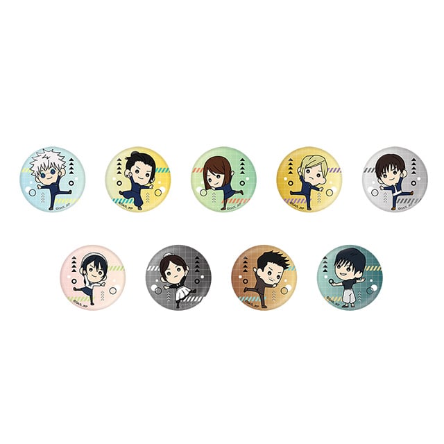 呪術廻戦 懐玉・玉折 たすっこ トレーディング缶バッジ 【全9種】 ランダム3個セット