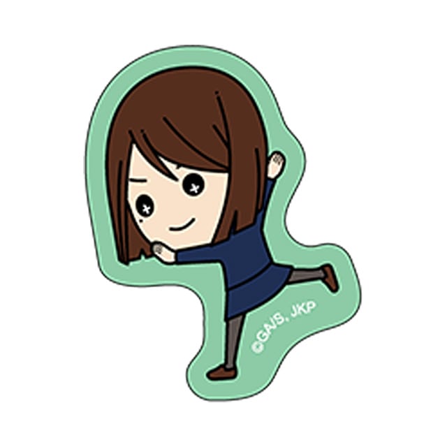 呪術廻戦 懐玉・玉折 たすっこ ダイカットステッカー 家入硝子