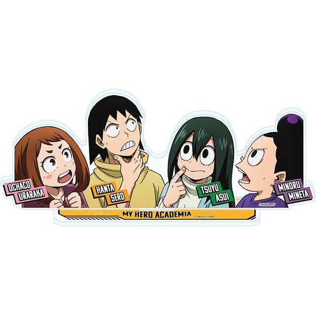 僕のヒーローアカデミア 雄英ヒーローズ・バトル アクリルスタンド 麗日お茶子＆蛙吹梅雨＆峰田 実＆瀬呂範太
