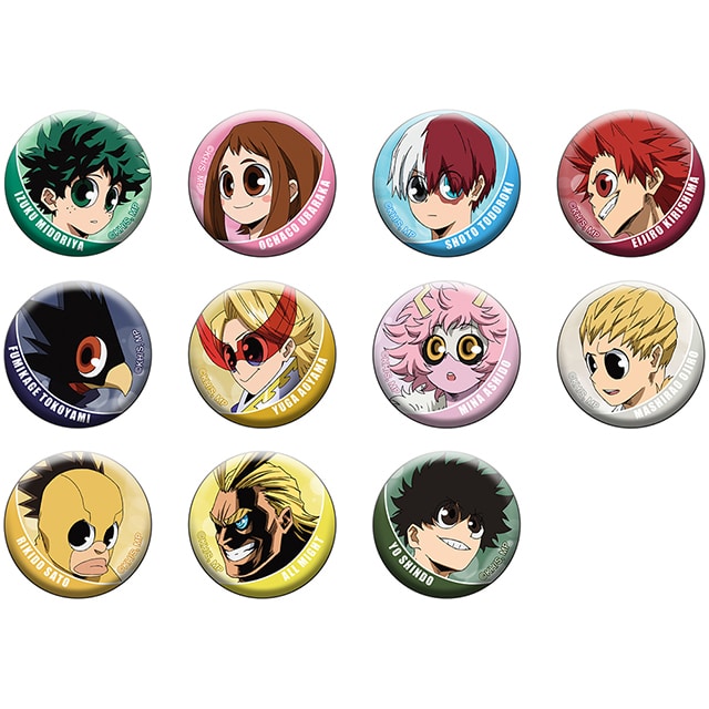 僕のヒーローアカデミア 雄英ヒーローズ・バトル トレーディングミニ缶バッジ A【全11種】 ランダム3個セット