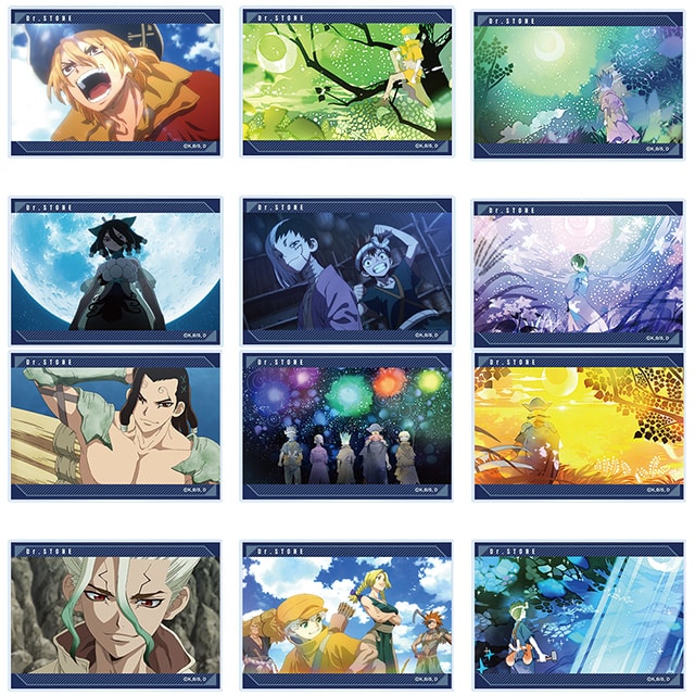Dr.STONE トレーディングクリアカード 【全12種】 ランダム2枚セット