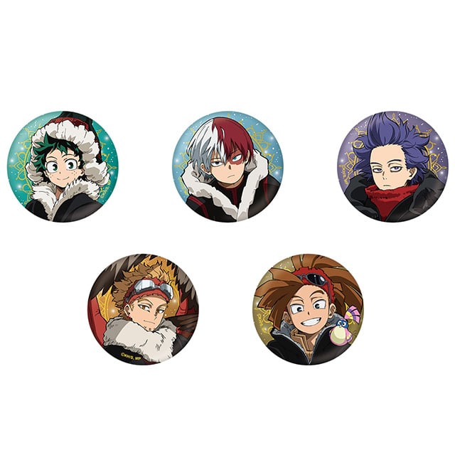 僕のヒーローアカデミア 描き下ろしトレーディング缶バッジ JF2024 Ver. 【全5種】 ランダム3個セット