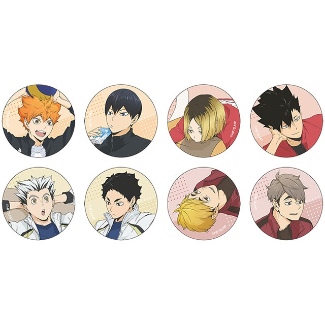 ハイキュー!! 描き下ろしトレーディング缶バッジ JF2024 Ver. 【全8種】 ランダム3個セット