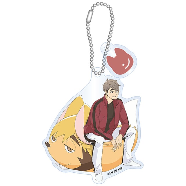 ハイキュー!! 描き下ろしモチーフ付きアクリルキーホルダー 宮 治 JF2024 Ver.