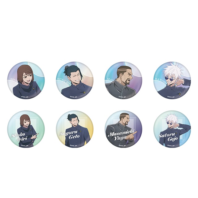 呪術廻戦 描き下ろしトレーディング缶バッジ 懐玉・玉折 JF2024 Ver. 【全8種】 ランダム2個セット