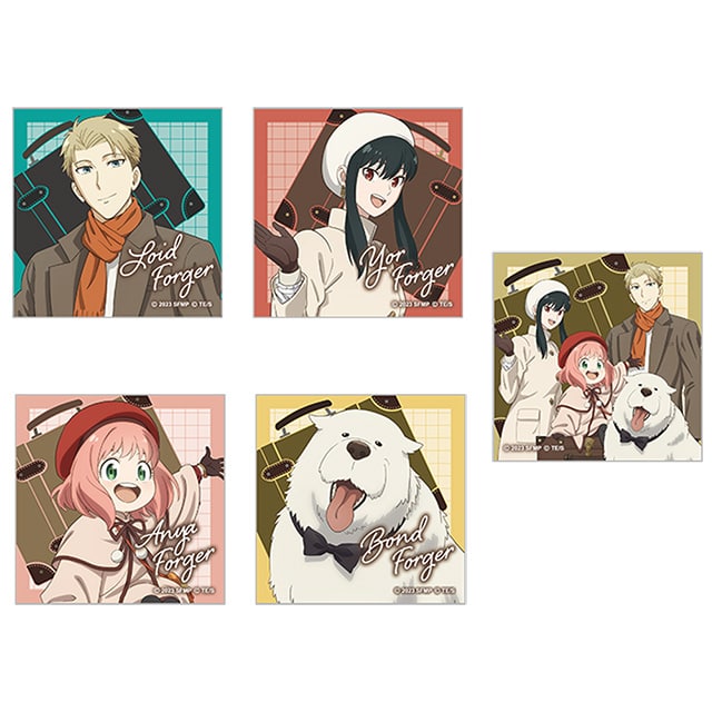 SPY×FAMILY 描き下ろしステッカー5枚セット JF2024 Ver.