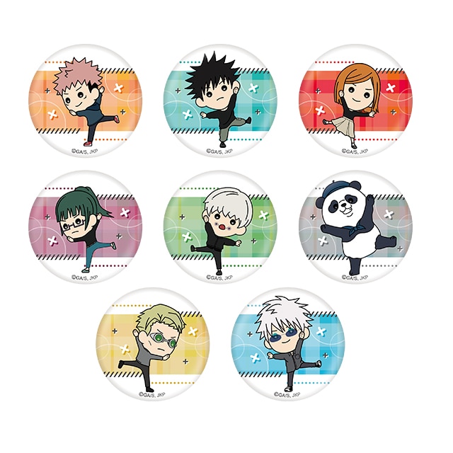 呪術廻戦 私服Ver. たすっこ トレーディングミニ缶バッジ 【全8種】 ランダム2個セット
