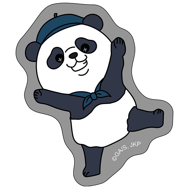 呪術廻戦 私服Ver. たすっこ ダイカットステッカー パンダ