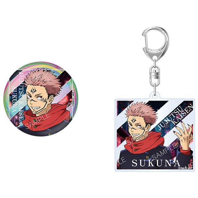 呪術廻戦 渋谷事変 缶バッジ＆アクリルキーホルダーセット 宿儺