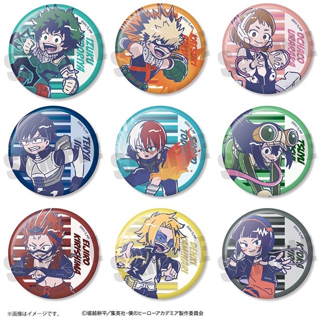 僕のヒーローアカデミア れとぽぷ トレーディング缶バッジ 【全9種】 ランダム3個セット