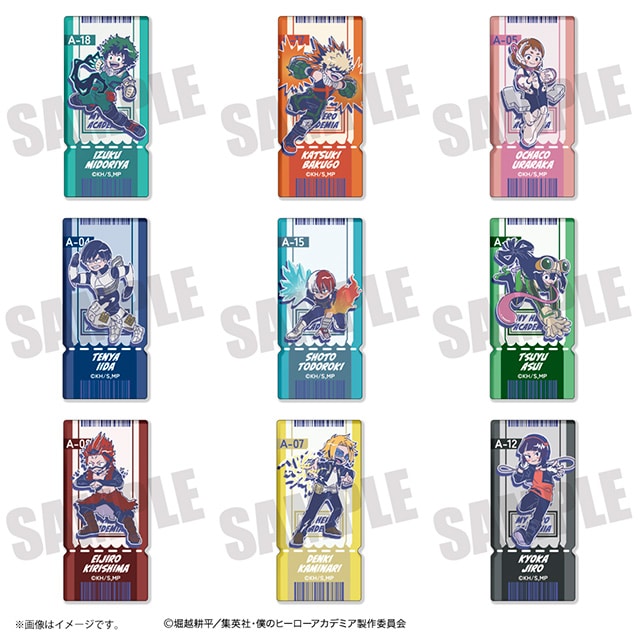 僕のヒーローアカデミア れとぽぷ トレーディングアクリルシール 【全9種】 ランダム3個セット