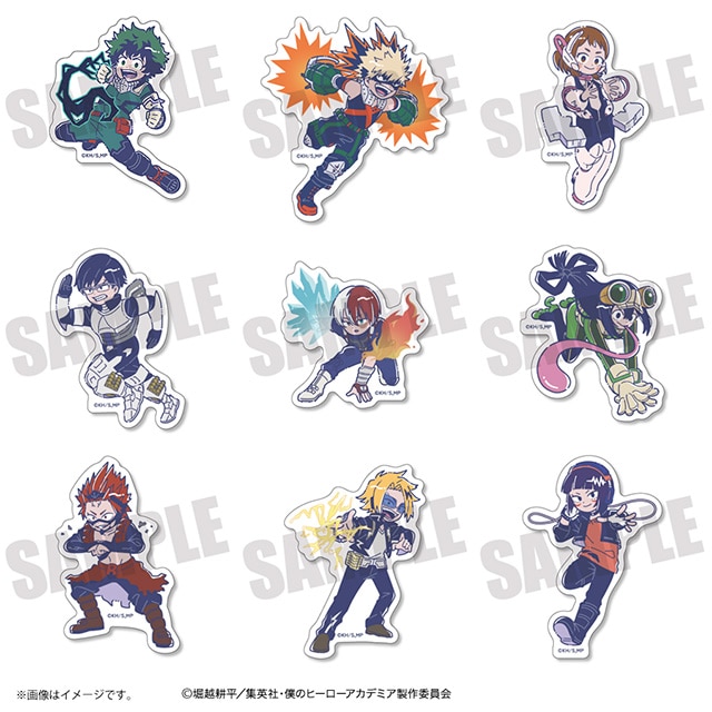 僕のヒーローアカデミア れとぽぷ トレーディングダイカットステッカー 【全9種】 ランダム3個セット