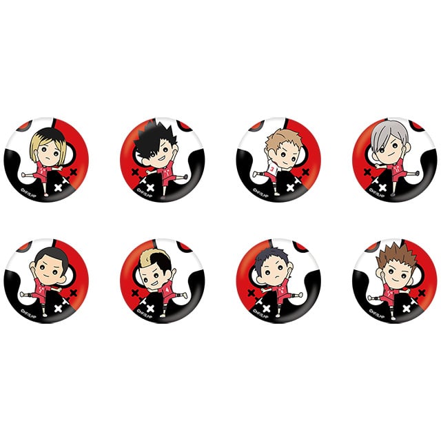 ハイキュー!! たすっこ 音駒 トレーディング缶バッジ【全8種】 ランダム3個セット