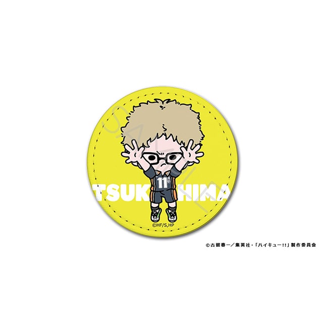 ハイキュー!! mochocho レザーバッジ 月島 蛍