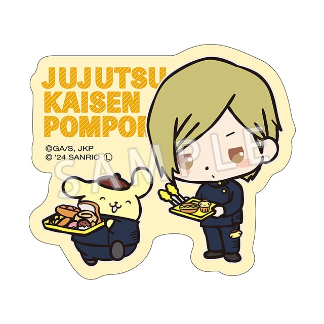 呪術廻戦 懐玉・玉折×サンリオキャラクターズ ステッカー 七海 建人×ポムポムプリン