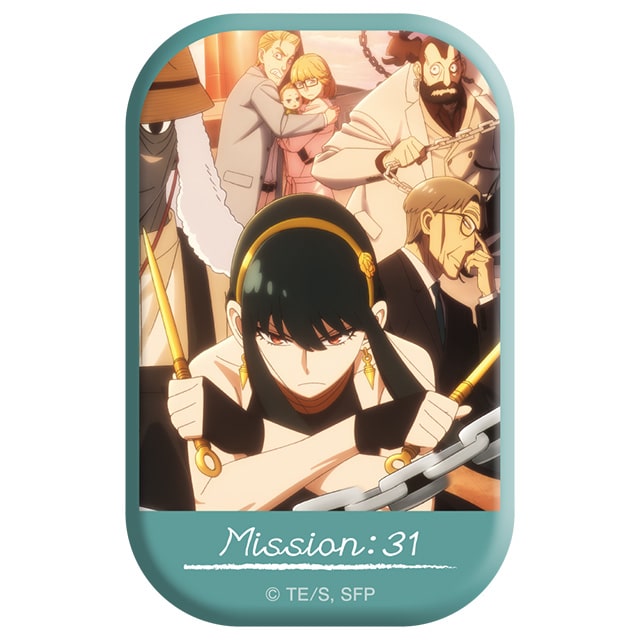 SPY×FAMILY メインビジュアルスクエア缶バッジ／MISSION:31「戦慄の豪華客船」メインビジュアル